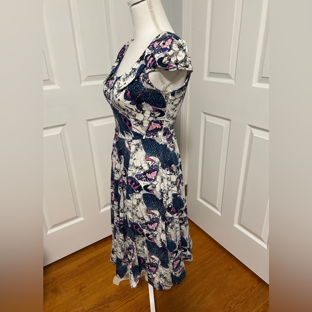 Hearts & Roses A-Line Springtime Butterfly Dress - Picture 3 of 5